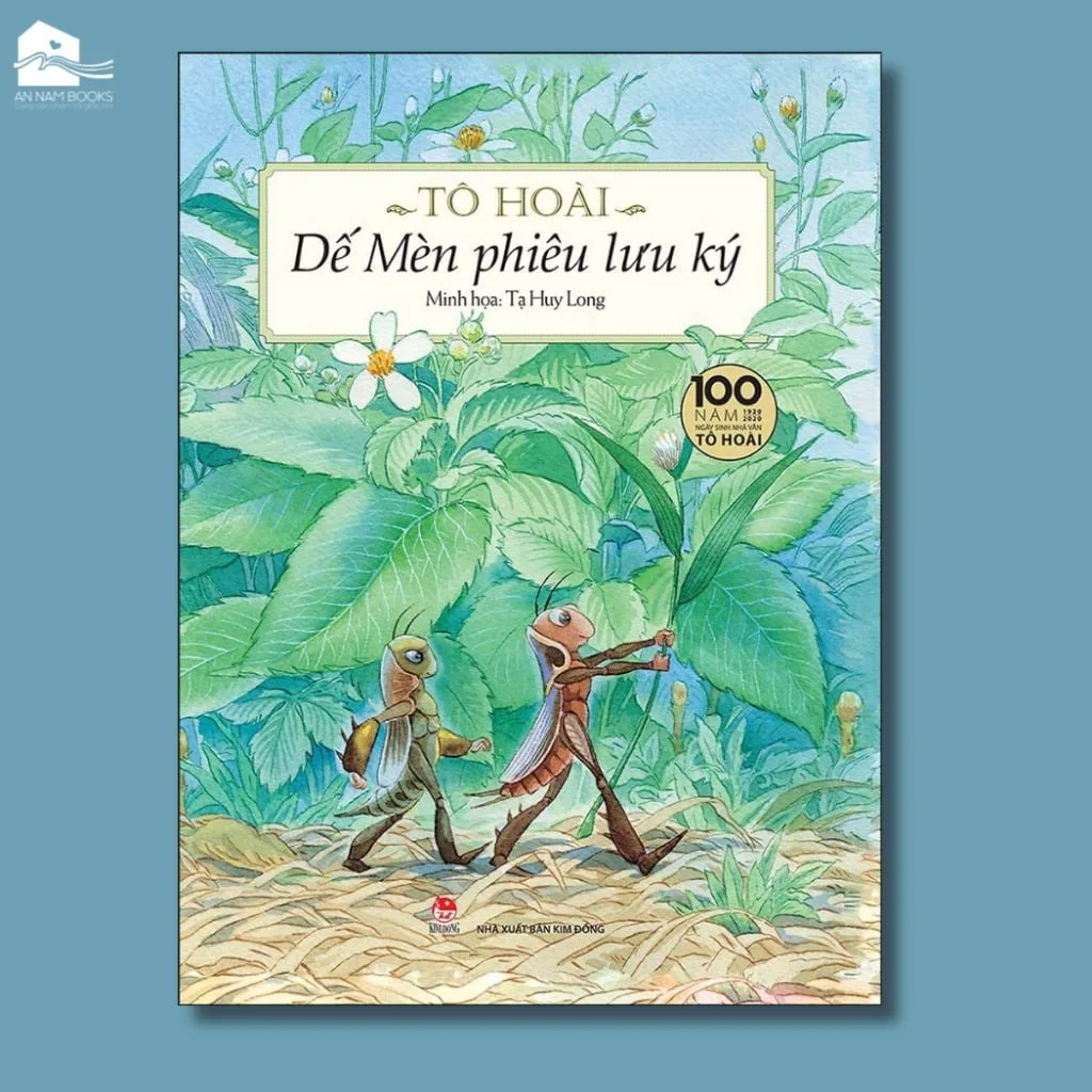 Bìa sách Dế Mèn Phiêu Lưu Ký bản tái bản minh hoạ