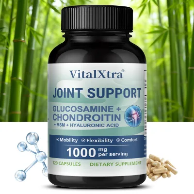 VitalXtra – Glucosamine, Chondroitin, MSM, Thực phẩm bổ sung hỗ trợ khớp – Thực phẩm chức năng giúp giảm đau khớp gối.