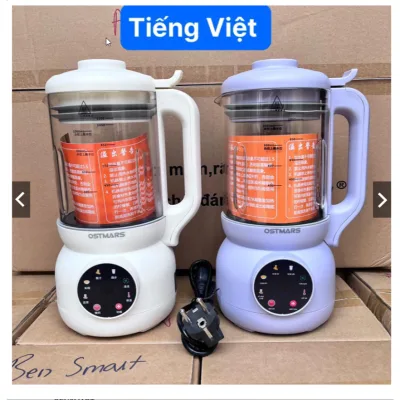 Máy Làm Sữa Hạt OSTMARS - Xay Sinh Tố Cối Thuỷ Tinh Bản Tiếng Việt Đa Chức Năng Nấu Dung Tích 11L00