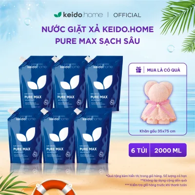 12kg Keido.Home Premium Laundry Detergent 2L Bag – Natural Floral Fragrance, Long-Lasting, Mild Scent