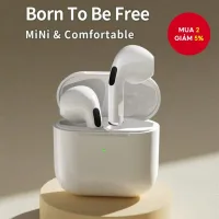 Tai nghe Bluetooth không dây Pro4 Tai nghe chất lượng cao Giảm tiếng ồn chống nước Tai nghe thể thao Mini màu trắng
