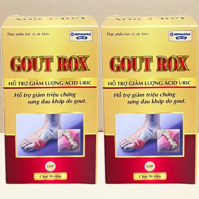 Combo of 2 Boxes of Gout Rox - Rostex - Hai Duong - Healing Vitamins - Multivitamins