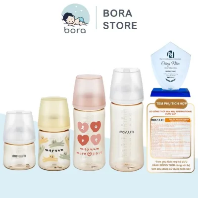 Bình sữa Moyuum Hàn Quốc thế hệ 3 80ml/170ml/270ml/330ml [Được chọn núm 0 - 4][Cam kết chính hãng]