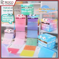 Giấy note dạng rút có hiệu ứng lấp lánh chuyển màu, chuyên dùng đánh dấu mục tiêu học tập cho học sinh