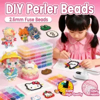 【Hàng Trong Nước】BT Bộ Đồ Chơi Hạt Ghép Diy 24 Màu/48 Màu Kèm Mẫu Tranh Hoạt Hình - Đồ Chơi Thủ Công Thông Minh Trẻ Em, Quà Tặng Sinh Nhật Cho Cô Gái, Bộ Hạt Ghép Thủ Công Diy Trẻ Em