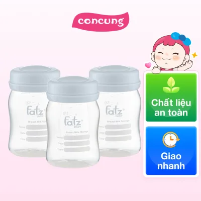 Bộ 3 bình trữ sữa Fatzbaby FB0120NX 150ml (xanh)