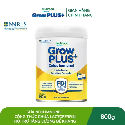 Nutifood Sweden Growplus+ Powdered Milk Immunel Colostrum - Supports Strengthening Immunity from 0 - 12 Months Can 800 g