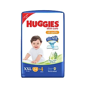 Tã/bỉm quần Huggies Skin Care Super Jumbo XXL54+4