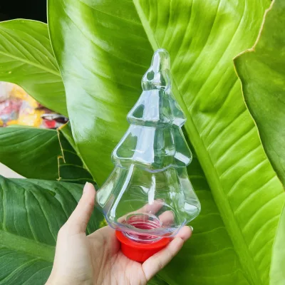 60 PCs cute, baby safe Christmas tree bottle | plastic milk tea bottle, juice | plastic candy bottle | plastic food bottle | beautiful plastic bottle