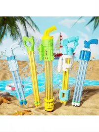 Bộ Đồ Chơi Súng Bắn Nước Hai Lỗ Có Thể Kéo Dài Áp Suất Cao Cho Trẻ Em Đồ Chơi Bãi Biển Đồ Chơi Nước Đồ Chơi Ngoài Trời Đồ Chơi Cho Bé Trai Và Bé Gái