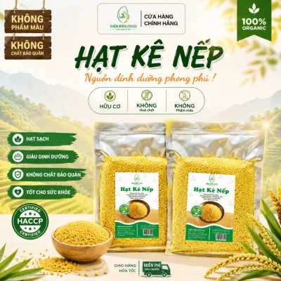 Hạt Kê Nếp Vàng Dẻo Hữu Cơ Điện Biên