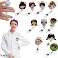 Bệnh Viện Nhân Viên Y Tế Nhân Viên Thẻ Làm Việc Bỏ Túi Kẹp ID Chủ Huy Hiệu Cuộn Dây Nhựa Có Thể Thu Vào Bác Sĩ Y Tá Passa Thẻ Tên Kẹp Thẻ