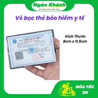 Combo 1/510 cái Vỏ bao bọc thẻ BẢO HIỂM Y TẾ dẻo trong có nắp đậy thẻ bhyt - vppngankhanh.vn