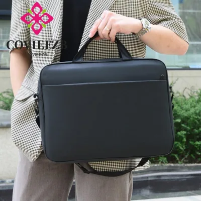 Túi đựng máy tính xách tay COVIEEZB, có tay cầm Túi đựng máy tính xách tay doanh nhân 15,6 / 17 Inch, Túi đựng máy tính xách tay Dây đeo vai màu trơn Túi đeo vai máy tính xách tay Sử dụng văn phòng