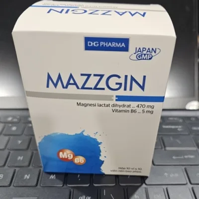 Viên Uống MAZZGIN DHG – Bổ Sung Magie & Vitamin B6 Giảm Chuột Rút, Căng Thẳng – Hộp 100 Viên