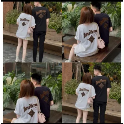Áo Thun Nam Nữ Thêu Da Chữ Lệ.. Vì chất vải cotton 100% co giãn 2 chiều