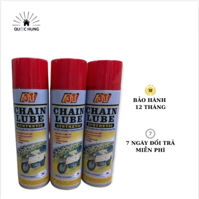 Chai xịt mỡ bò bảo dưỡng sên (xích) xe máy/xe đạp không cần tháo rời,chống rỉ sét,ăn mòn 3T Chain Blue 500ml