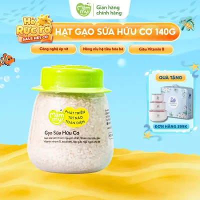 Mammy Organic Milk Rice Cooks Porridge for Babies from 6 Months Old, 140Gr Jar