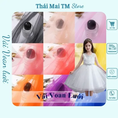Vải Voan lưới Dùng làm trang tríbackgroudThaiMaiTM