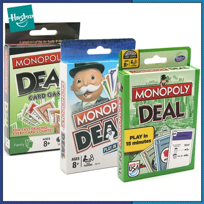 Bản gốc Hasbro Monopoly Deal Card Board Game dành cho người lớn Tiệc tùng Trò chơi gia đình vui vẻ Trò chơi trên bàn giáo dục cho trẻ em Đồ chơi Quà tặng Tarjeta Đồ chơi chính hãng Hasbro