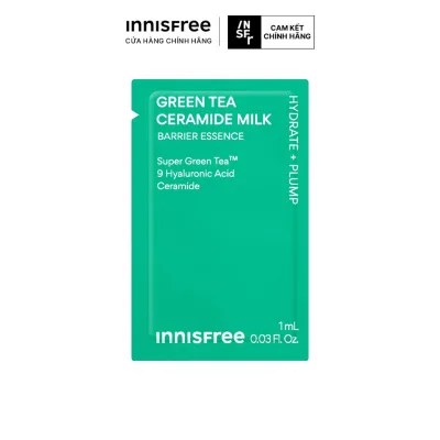 Toner dạng sữa cấp ẩm, phục hồi INNISFREE Green Tea Ceramide Milk 1ml
