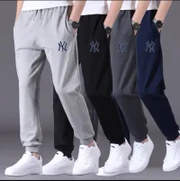 Quần dài thể thao nam 2 túi kéo khoá in logo cao cấp