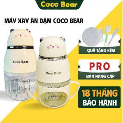 Máy Xay Coco Bear 8 Lưỡi Bản Mới, Cối Có Tay Cầm, Xay Đồ Ăn Dặm, Thịt, Cháo, Rau Củ Cho Bé
