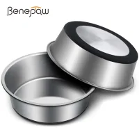 Benepaw thép không gỉ nonslip Bát cho chó đáy silicon cho thú cưng ăn món ăn đồ đựng thức ăn và nước cho thú cưng cho nhỏ chó lớn và trung bình mèo