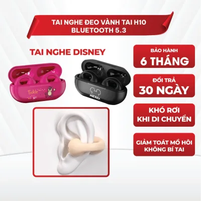 H10 Bluetooth 5.3 ear piece earpiece ear hook HiFi waterproof ipx6 sound touch resistant ear buds newest 2023 n094
