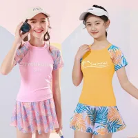 Đồ Bơi Cho Bé Gái, Bộ Bơi Bé Gái Habi Fashion HB2403 Thiết Kế Dễ Thương, Chất Liệu Co Giãn Cho Bé Từ 18-60kg