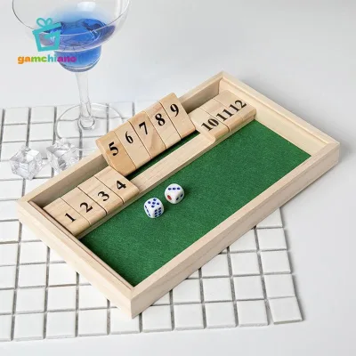 Gamchiano Xúc xắc Trò chơi gia đình Đóng hộp xúc xắc Trò chơi Xếp hình Pub Board Game cho Style 3