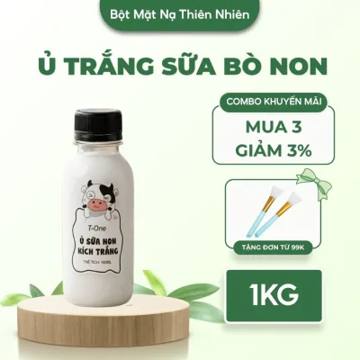 100ML Ủ Trắng Sữa Bò Non Chứa Vitamin Và Khoáng Chất Tăng Cường Collagen Giúp Da Trắng Sáng
