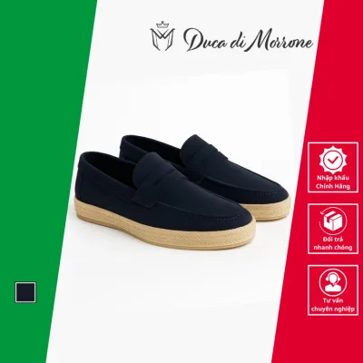 Men's Suede Sneakers with Patterned Soles - Duca Di Morrone - Genuine Imported from Italy_Leo_Cam