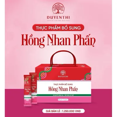 Hồng Nhan Phấn Bách Y Sâm trắng da, mờ nám hộp 60g/hộp