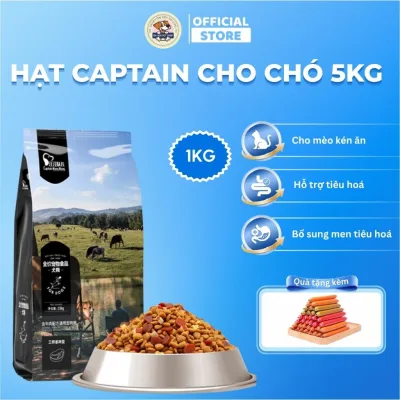 Hạt thức ăn cho chó Captain trộn lẫn thịt bò, phô mai, cá hồi, rau củ túi chiết - thức ăn hạt cho chó giahuypetshop