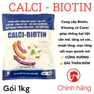 Calci Biotin 1kg cung cấp vitamin, khoáng,canxi công ty UV Việt Nam