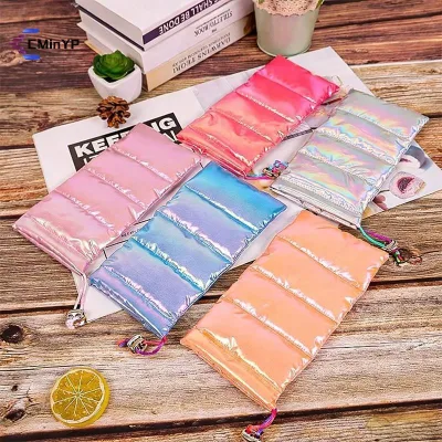 Túi giữ nhiệt cotton có dây rút, túi đựng điện thoại di động ấm áp ngoài trời