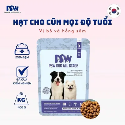 Psw Dog All Stage 800g [Dog Food Granules] | Dog Seeds for All Ages | Beef & Red Ginseng Flavor