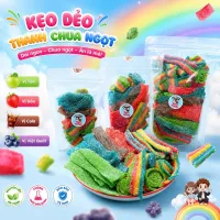 Kẹo Dẻo Thanh Chua Ngọt Mix Nhiều Loại, Kẹo Dẻo Phủ Đường, Hương Vị Thơm Ngon, Dễ Ăn, Kẹo Tết 2027