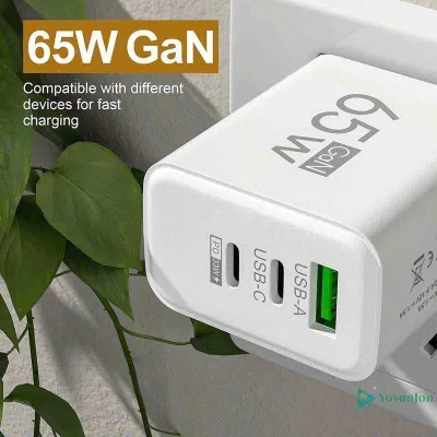 Bộ Sạc Nhanh 65w Sạc Điện Thoại Cho Iphone Cho Samsung Xiaomi Huawei Đa Năng Máy Tính Bảng Pad Du Lịch Power Adapter A