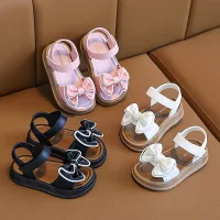 D09 Sandal dép quai hậu nơ 3 màu bé gái mẫu mới mềm êm chân 2025