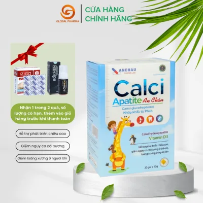 Calcium D3K2 Apatite an Chau – Calcium & Vitamin D3K2 Supplement, Helps Strengthen Bones and Teeth, Supports Height Growth in Children, Reduces the Risk of Rickets & Osteoporosis – Global Pharma