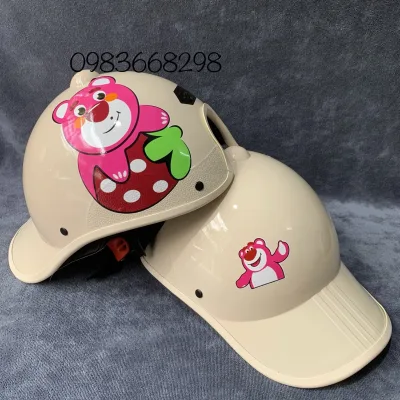 🐯 [MẪU MỚI 2023] 🐯 Nón nảo hiểm kết gấu dâu chuẩn cty chính hãng