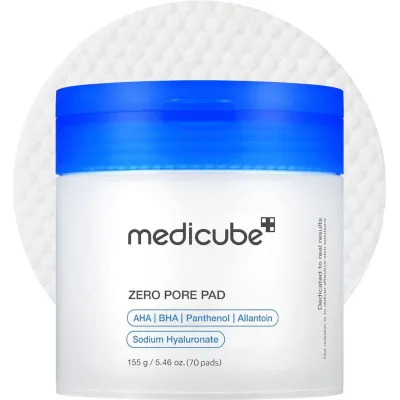 Miếng lót da khối y tế Zero Pore Pad 2.0 |Đệm Mặt Hai Lớp, Chứa 4.5% Axit Lactic AHA, Axit Salicylic 0,45% BHA|Thích hợp cho mọi người, Sản phẩm chăm sóc da Hàn Quốc, 70 miếng đệm chăm sóc da (1 gói)