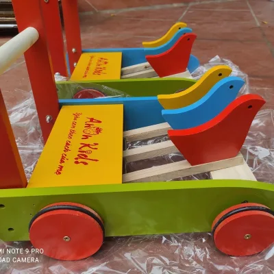 XE GÀ TẬP ĐI - XE TẬP ĐI GỖ HÌNH CON GÀ CHO BÉ- XE ĐẨY THÔNG MINH GIÁ RẺ