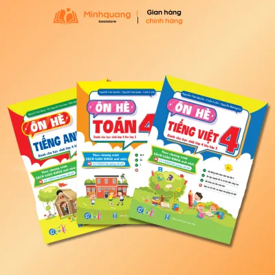 Sách - Ôn Hè Toán Và Tiếng Việt, Tiếng Anh Lớp 4 Dành Cho Học Sinh Lớp 4 Lên Lớp 5