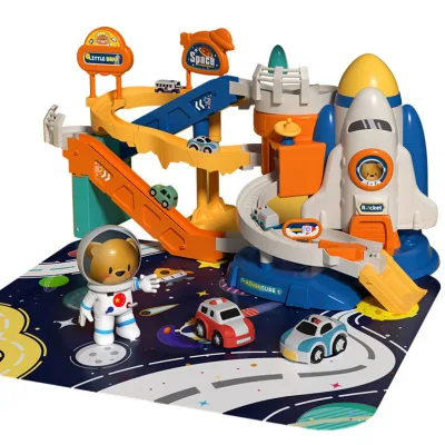 Baby toys model assembly model kids boy toy gravity trendsetter space station airplane parking station model