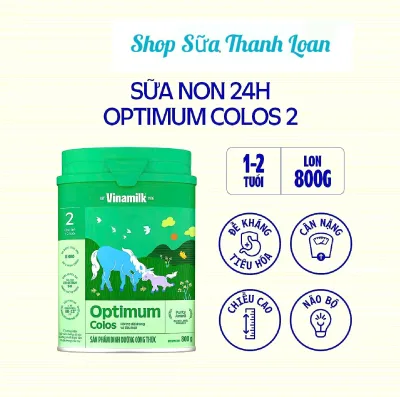 Vinamilk Optimum Colos Powdered Milk 2 Cans 800g.
