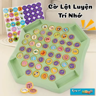 Cờ Lật Luyện Trí Nhớ Board Game Dành Cho Bé - Đồ Chơi Cờ Lật 4 Người Vui Nhộn Tương Tác Kết Nối Các Thành Viên Gia Đình