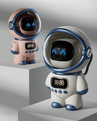 Loa Bluetooth Phi Hành Gia Đẹp mắt có đồng hồ báo thức tích hợp Astronaut AI Clock Speaker - âm thanh sống động - PKTL